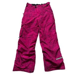 Ride Snowboards Girls Teen Pink Camo Print Snowboarding Pants 13/14 Snow Winter